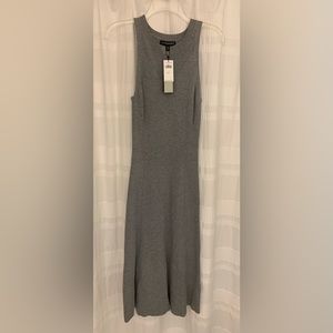 Banana republic sweater dress midi grey medium tall